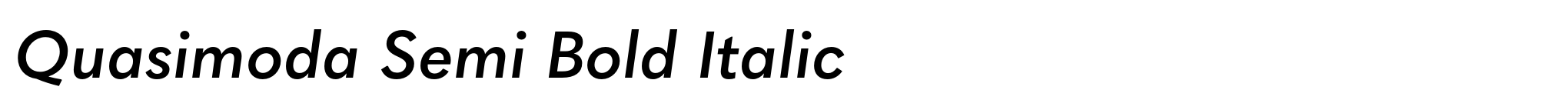 Quasimoda Semi Bold Italic image